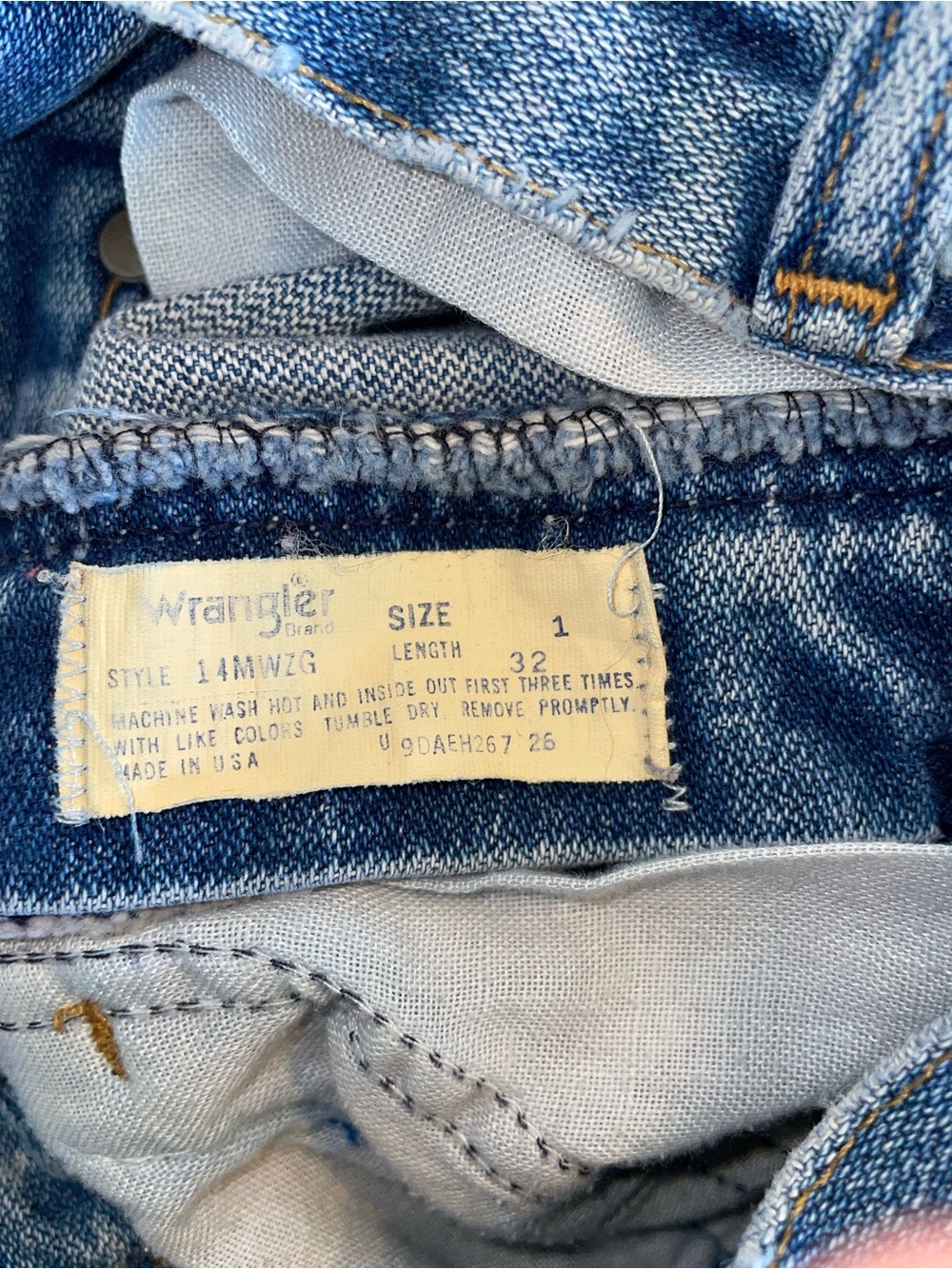 Vintage Womens wrangler jeans denim sz 1 - Picture 4 of 4